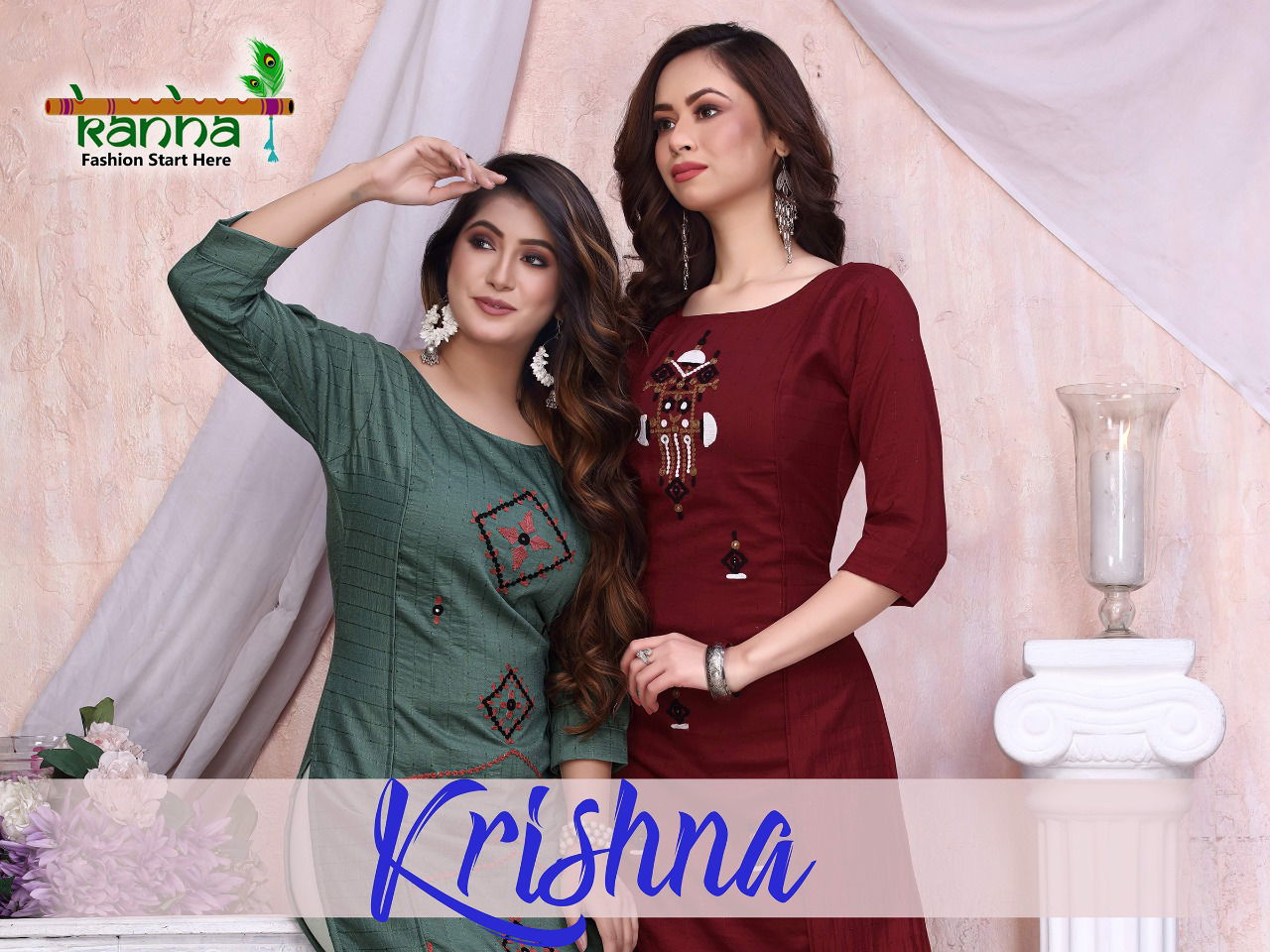 Kanha krishna Wholesale Designer Kurtis Catalog